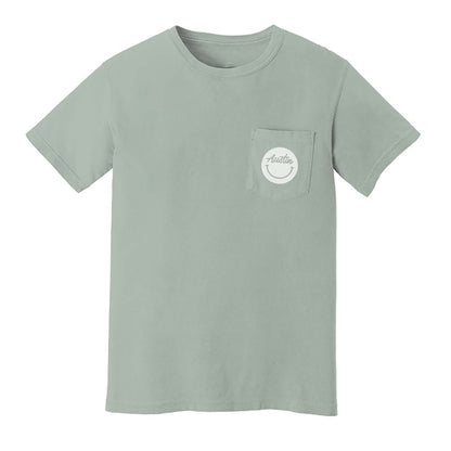 Austin Cursive Smile Pocket Tee