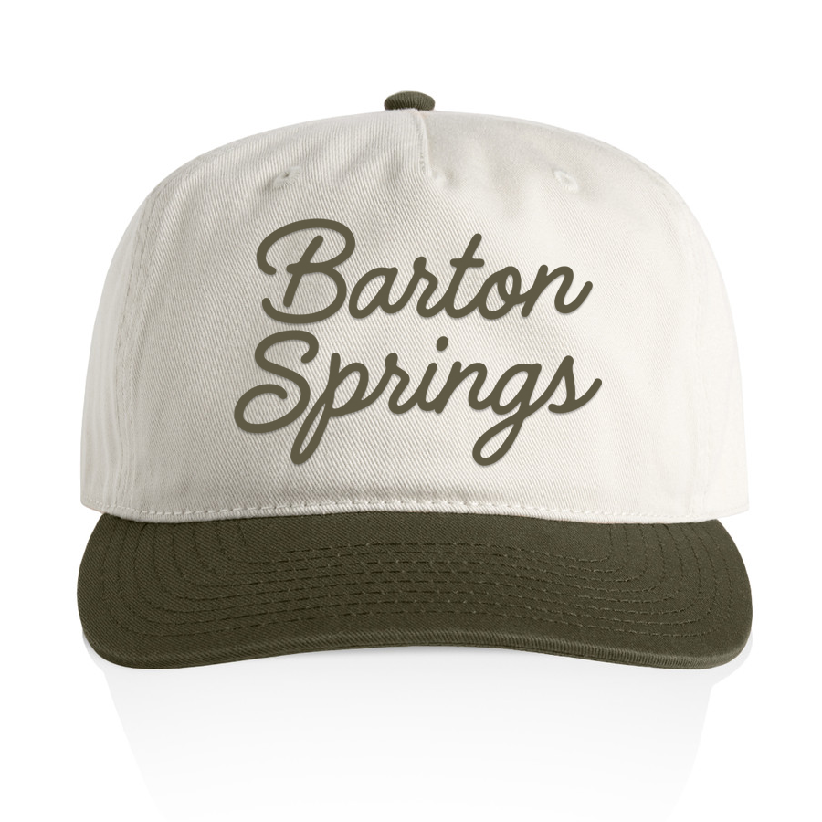 Barton Springs Cursive 2 Tone Cap