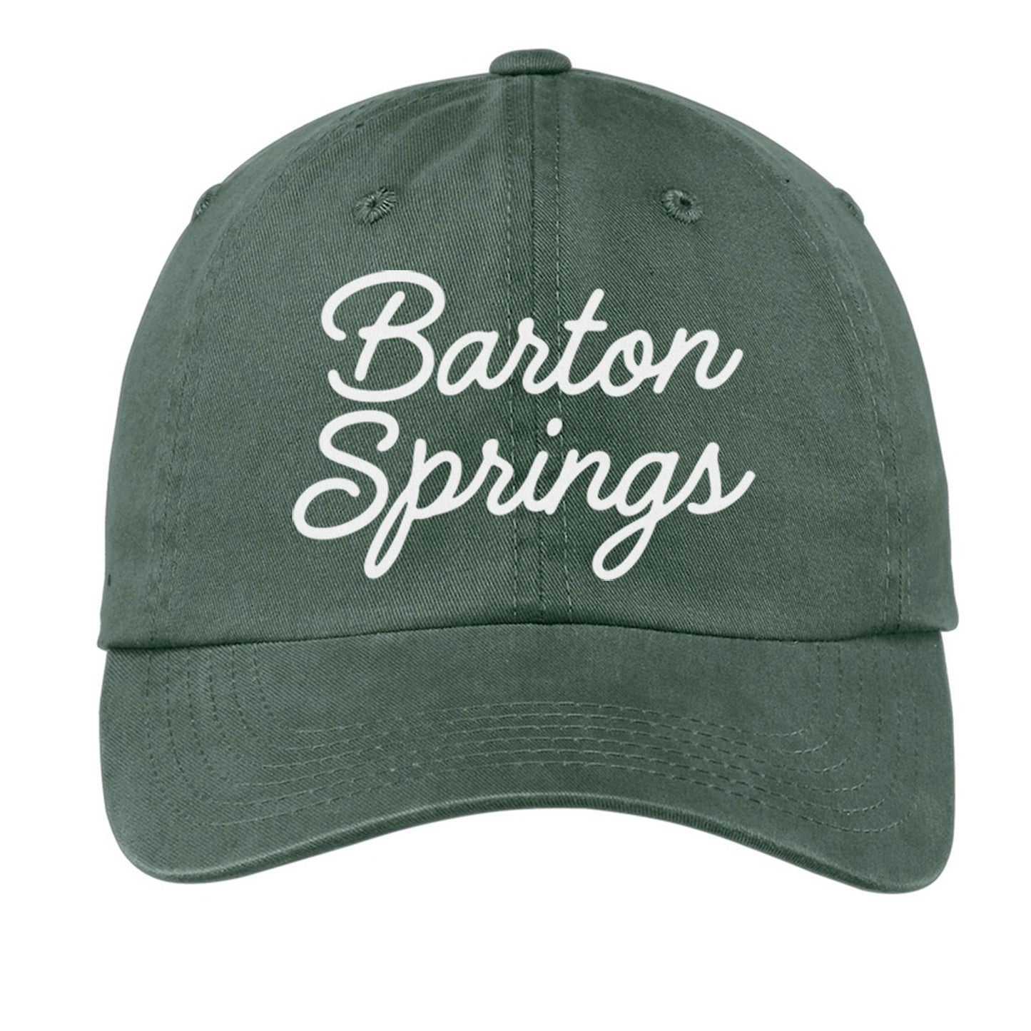 Barton Springs Cursive Baseball Cap