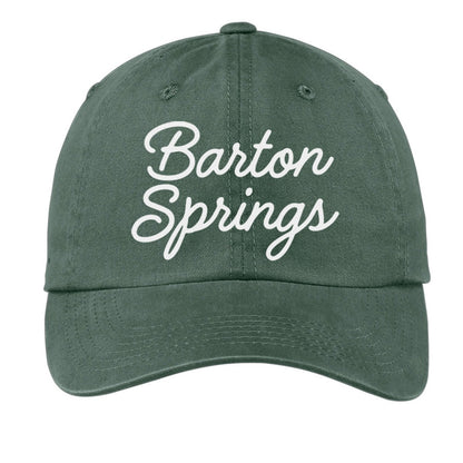 Barton Springs Cursive Baseball Cap