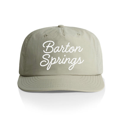 Barton Springs Cursive Nylon Snapback