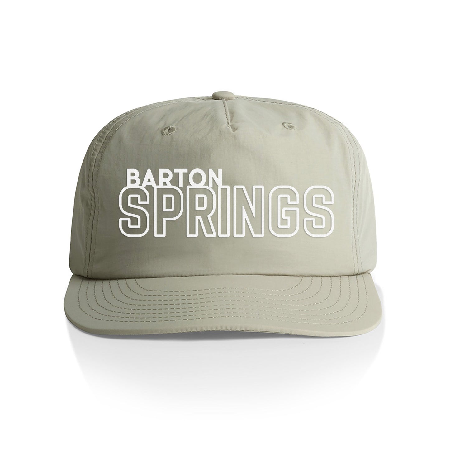 Barton Springs Outline Nylon Snapback