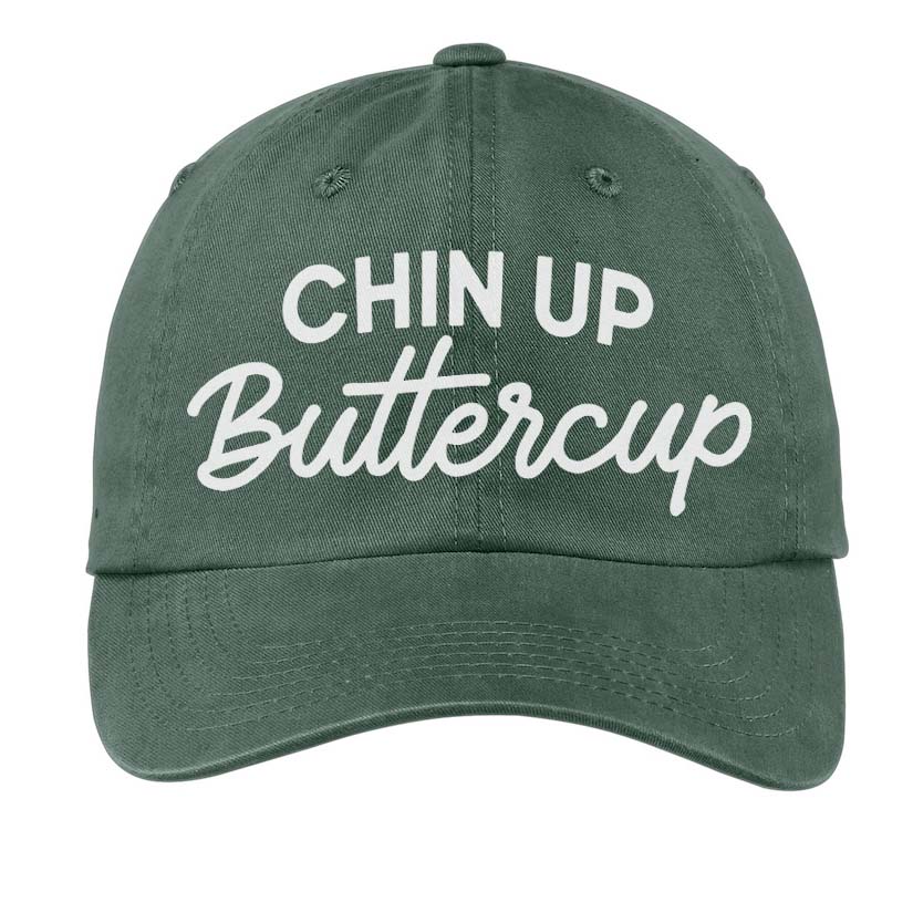 Chin Up Buttercup Baseball Cap