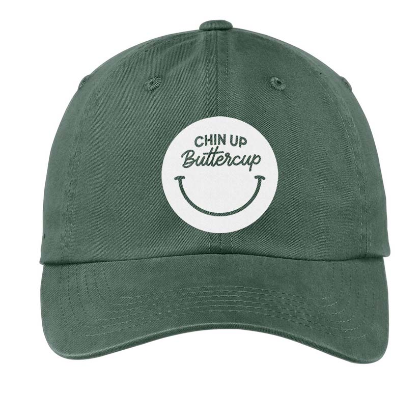 Chin Up Buttercup Smile Baseball Cap