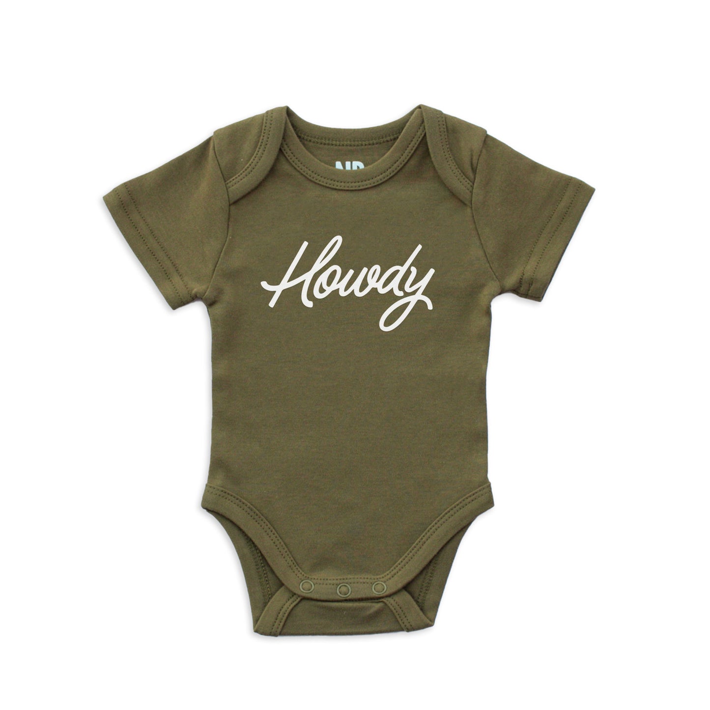 Howdy Cursive Onesie