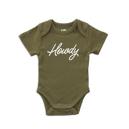 Howdy Cursive Onesie