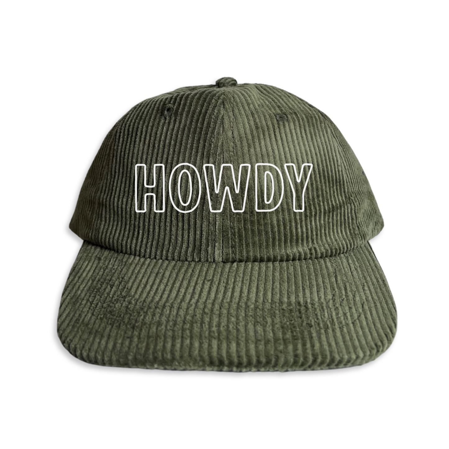 Howdy Outline Corduroy Cap