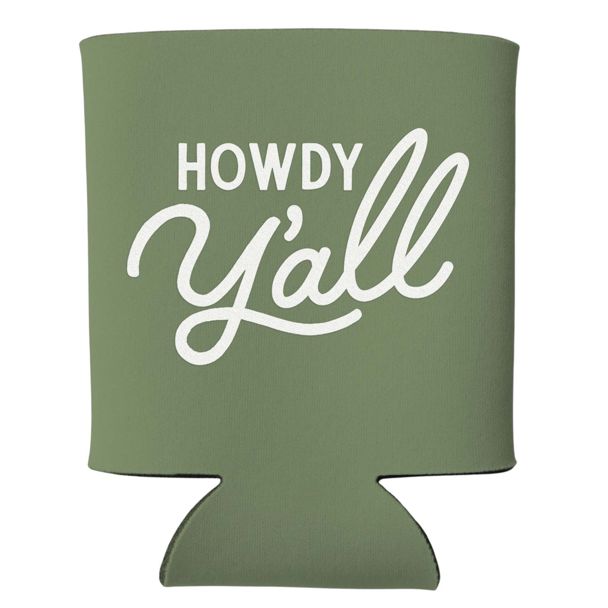 Howdy Y'all Cursive Koozie