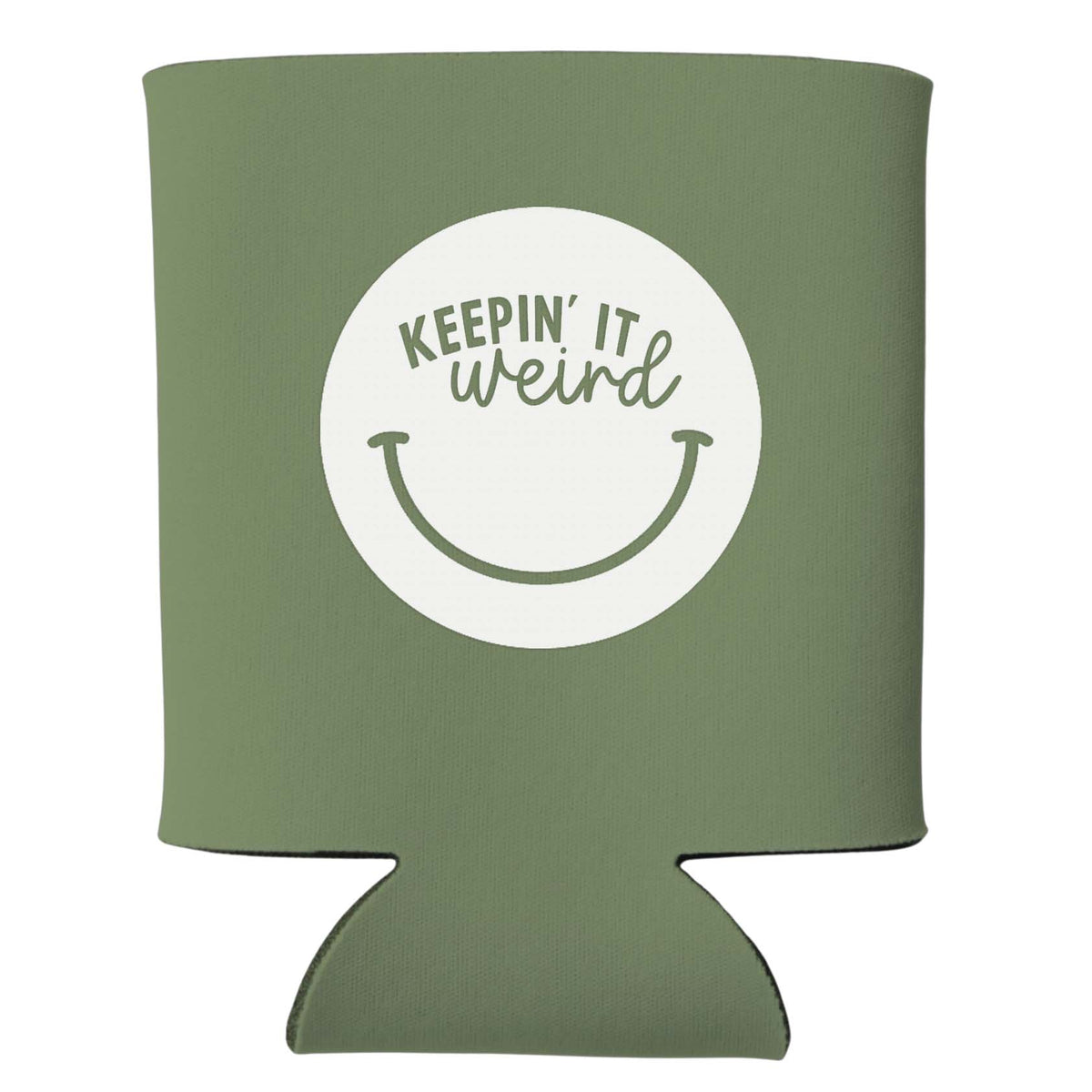 Keepin' It Weird Smile Koozie