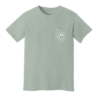 Smile Outline Pocket Tee