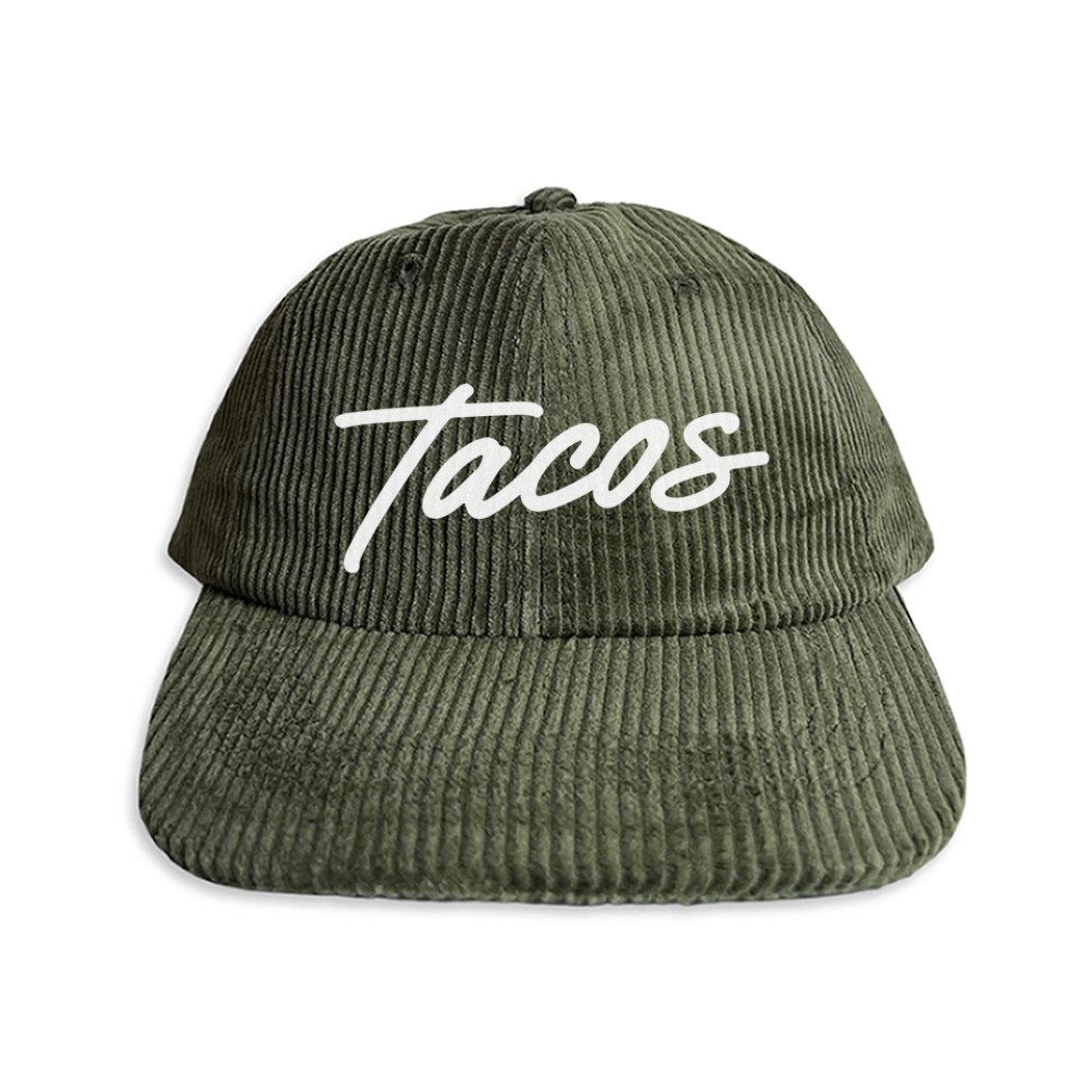 Tacos Cursive Corduroy Cap