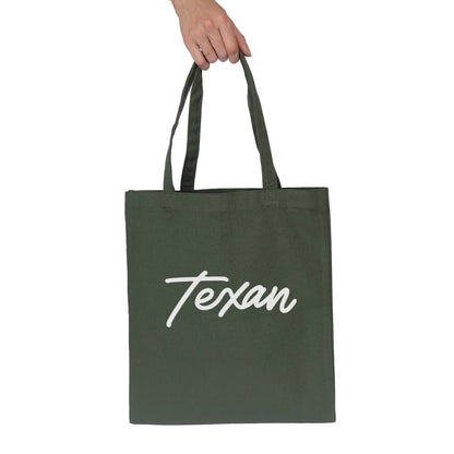 Texan Cursive Tote Bag