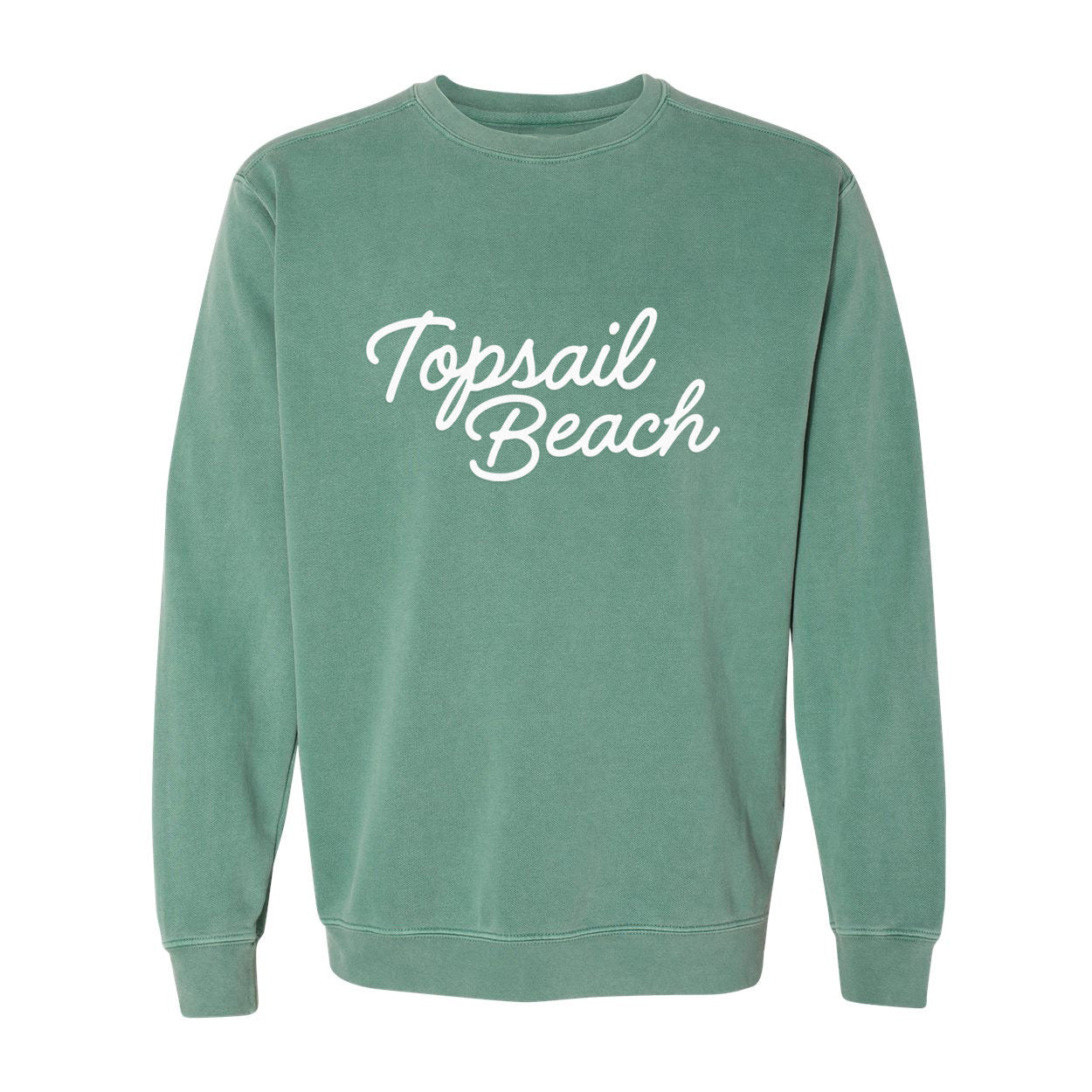 Topsail Beach Cursive Washed Sweatshirt