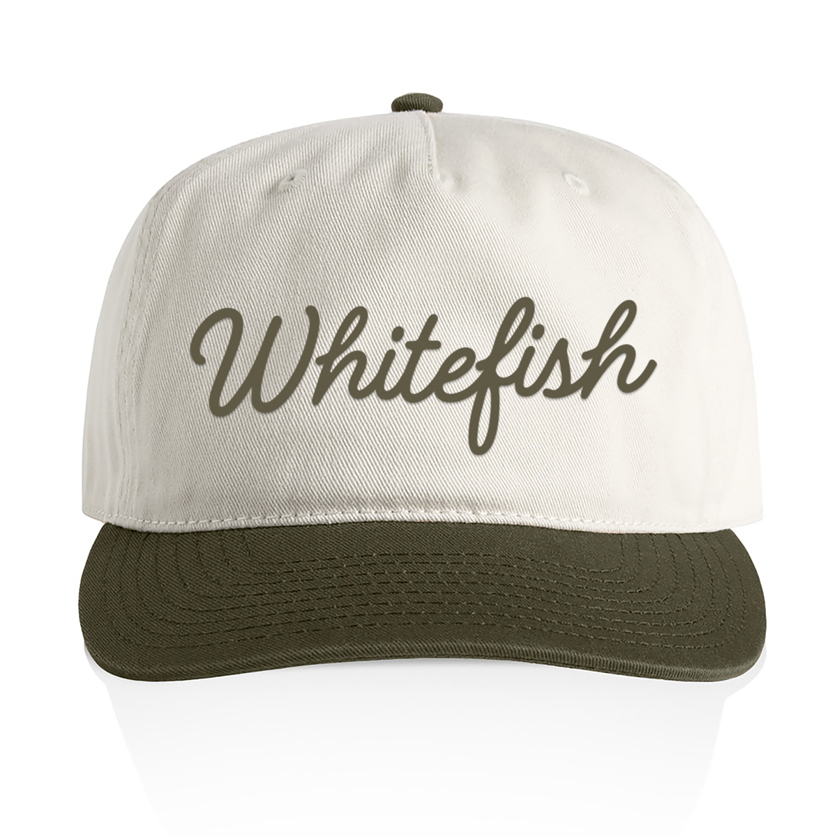 Whitefish Cursive 2 Tone Cap