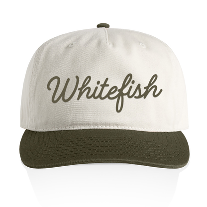 Whitefish Cursive 2 Tone Cap