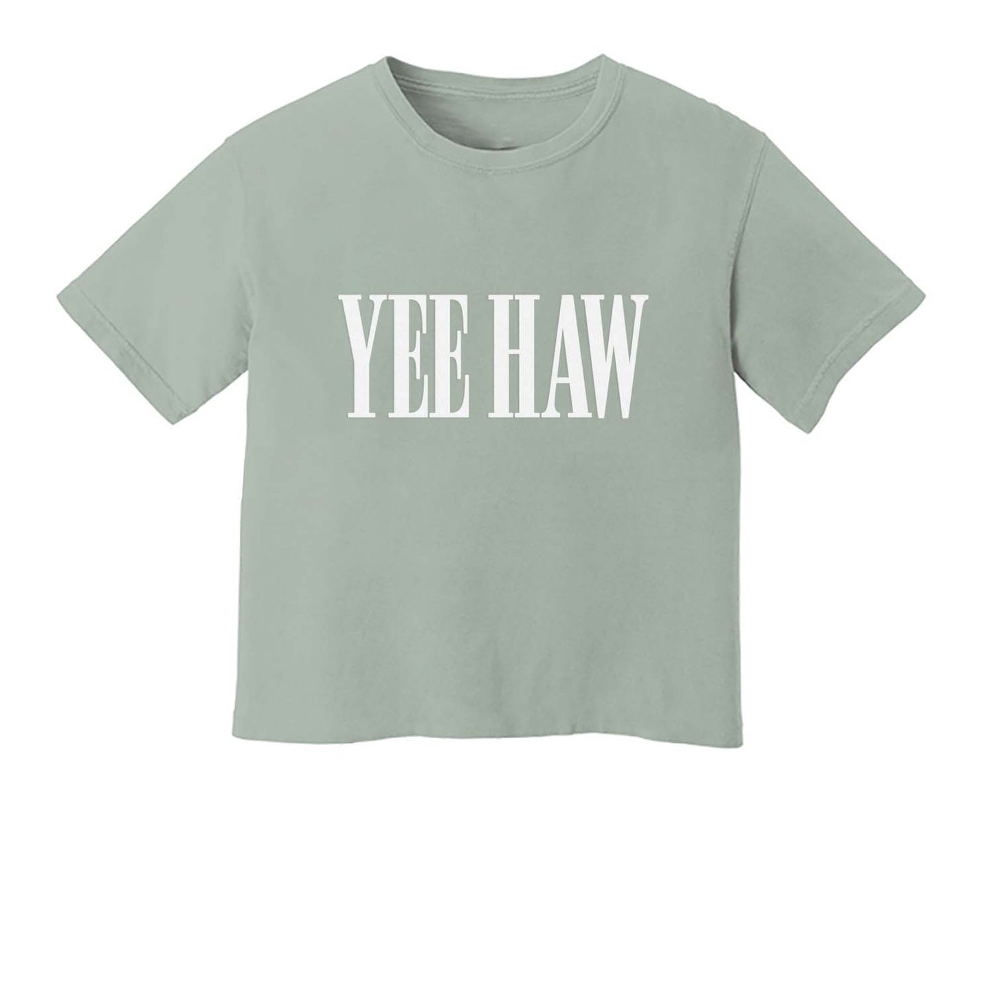 Yee Haw Western Washed Crop Tee