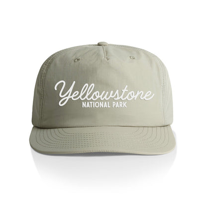 Yellowstone National Park Cursive Nylon Snapback