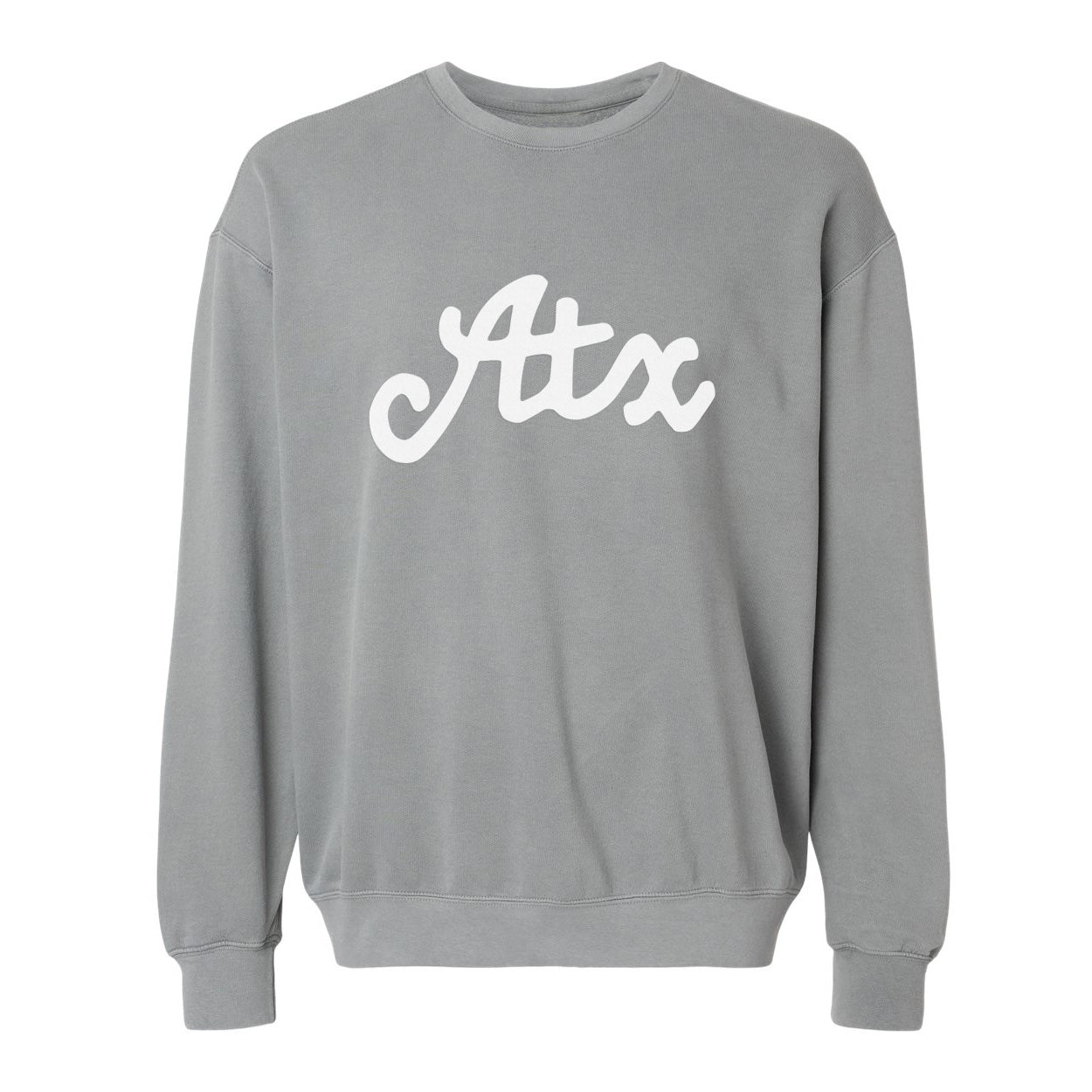Atx Cursive Washed Sweatshirt