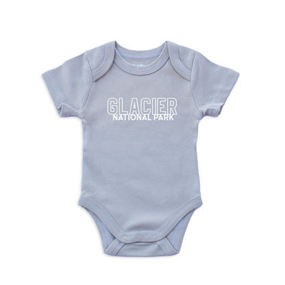 Glacier National Park Outline Onesie