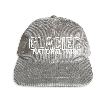 Glacier National Park Outline Corduroy Cap