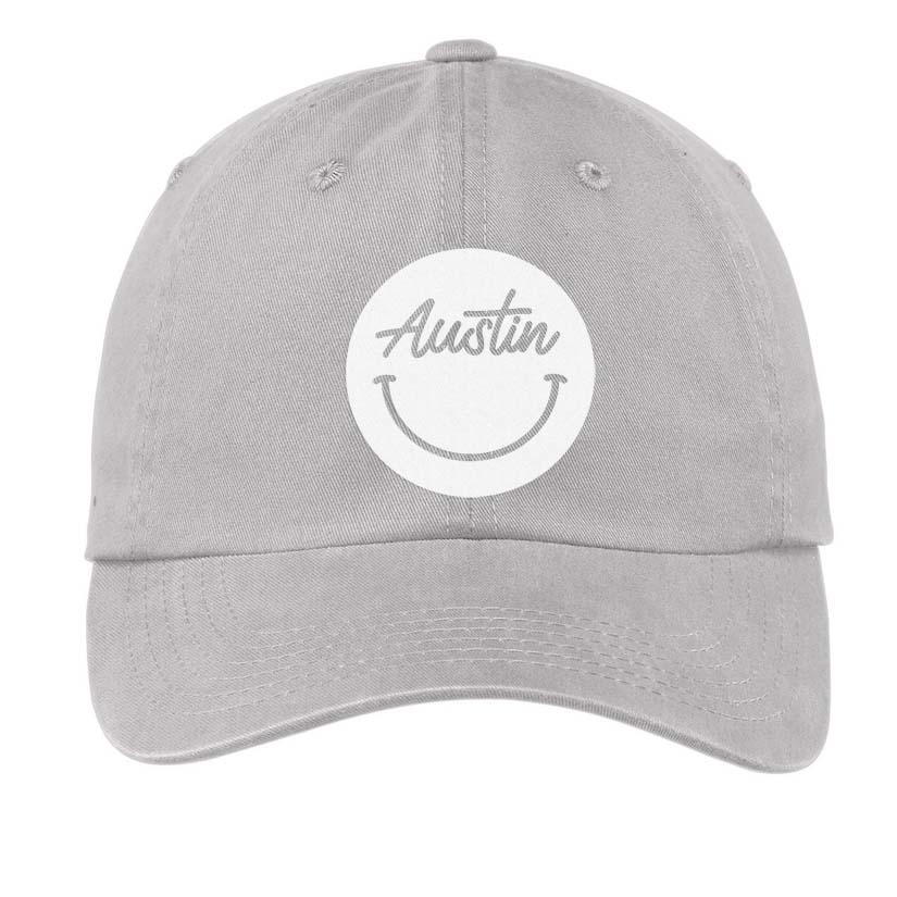 Austin Cursive Smile Baseball Cap