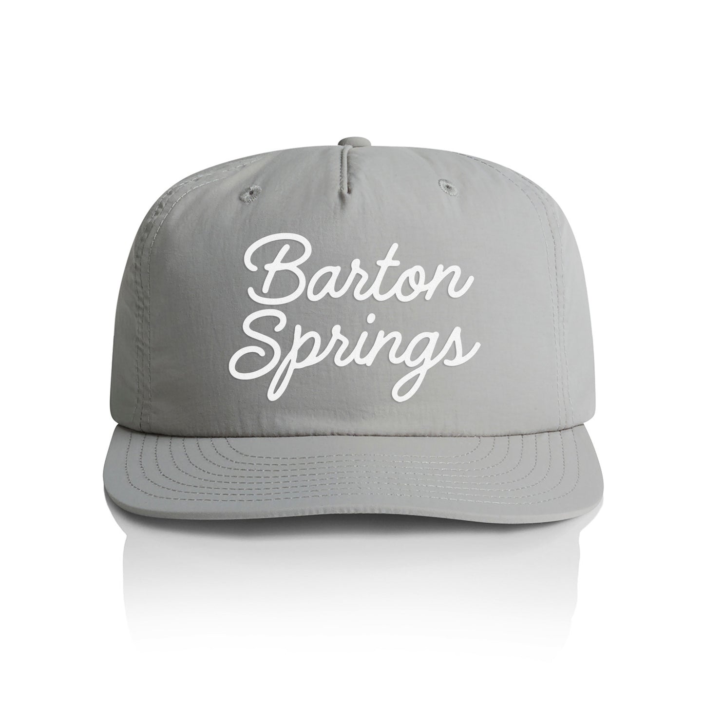 Barton Springs Cursive Nylon Snapback