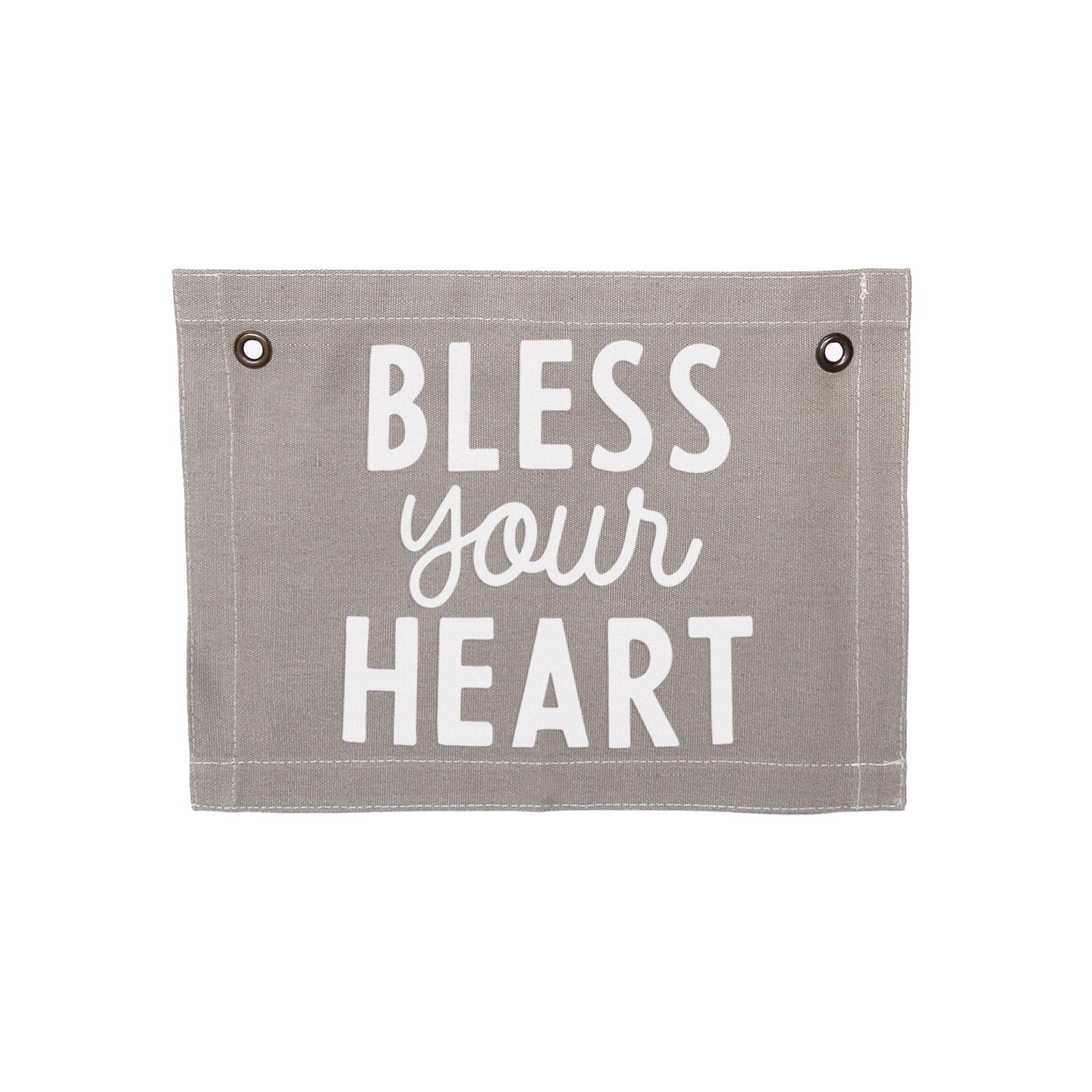 Bless your Heart Small Canvas Flag