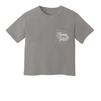 Texas Y'all Crop Pocket Tee