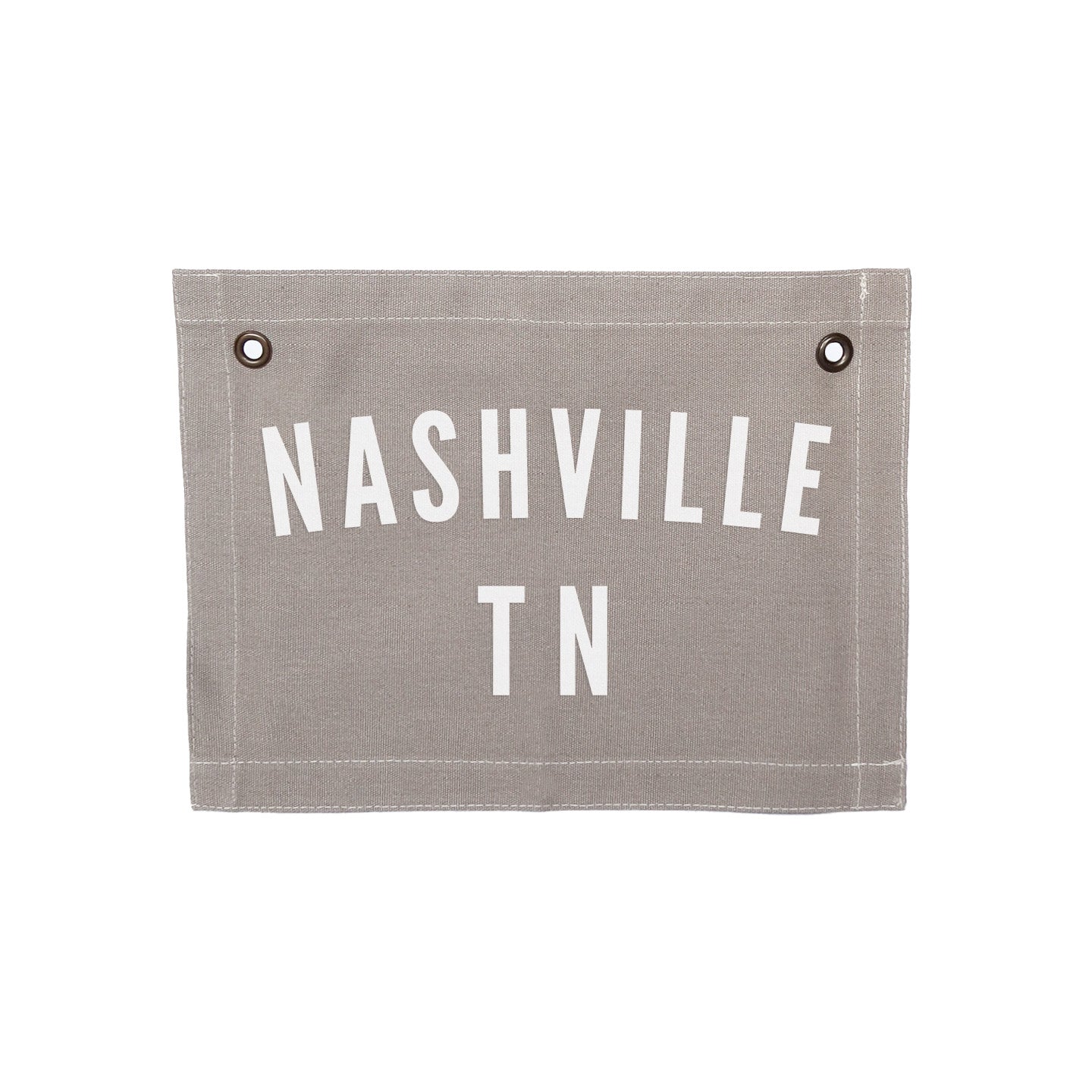 Custom Hometown Small Canvas Flag