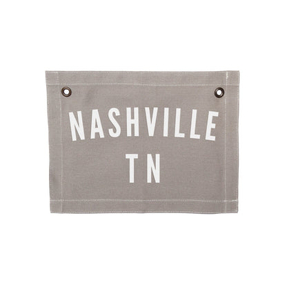 Custom Hometown Small Canvas Flag