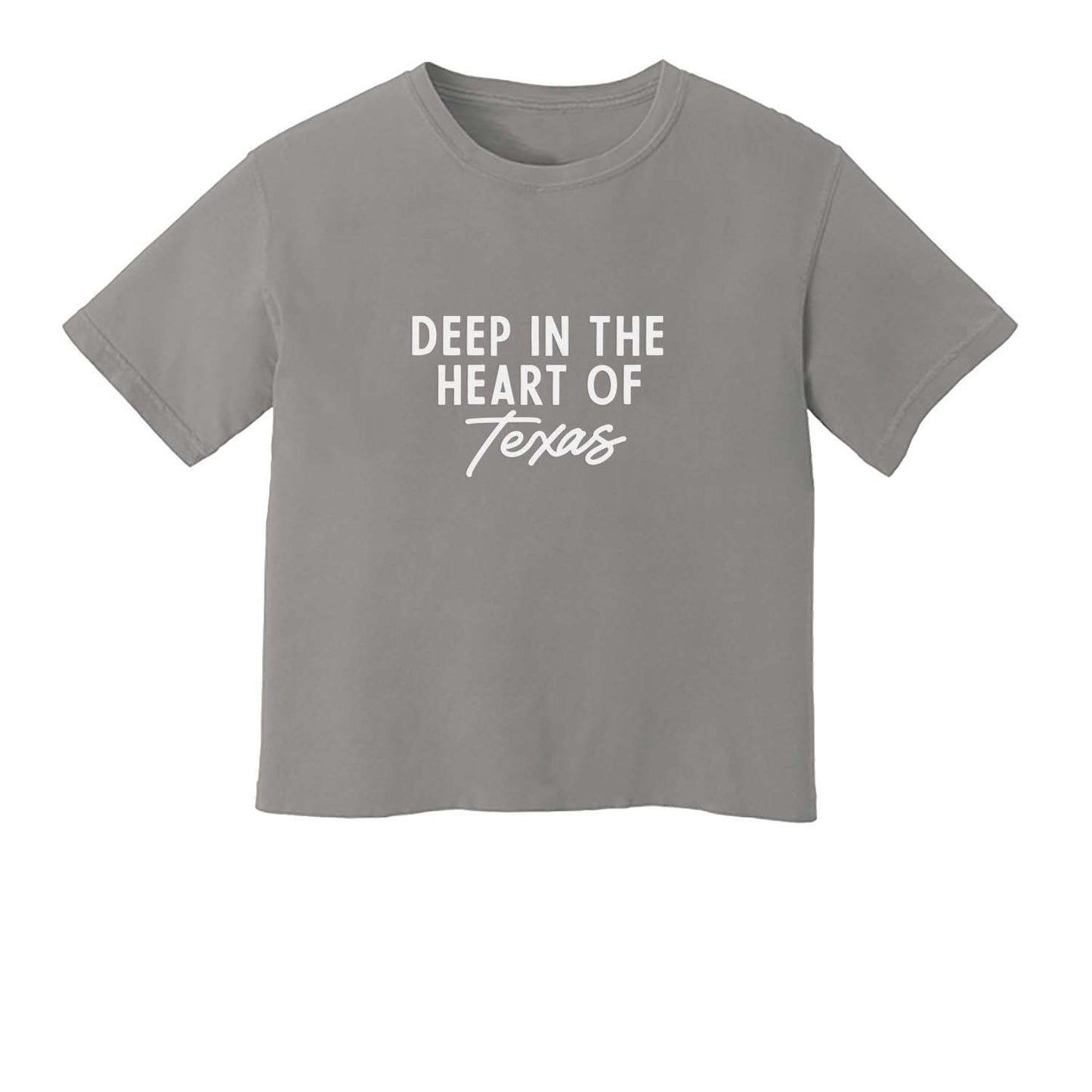 Deep in the Heart of Texas Washed Crop Tee