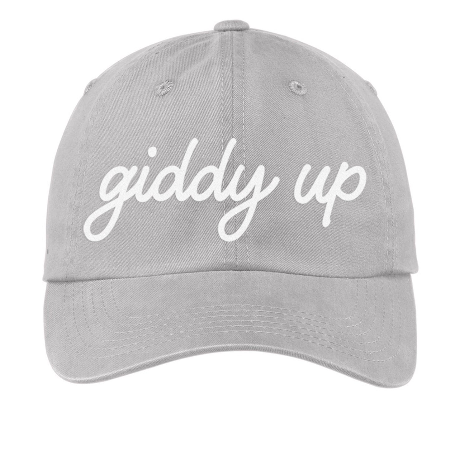 Giddy Up Cursive Baseball Cap