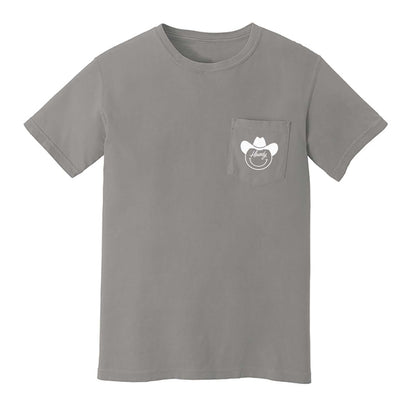 Howdy Cowboy Cursive Pocket Tee