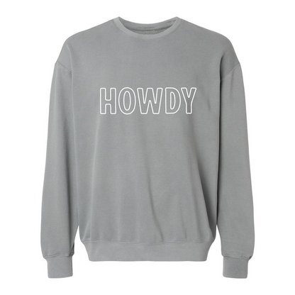 Howdy Outline Washed Sweatshirt