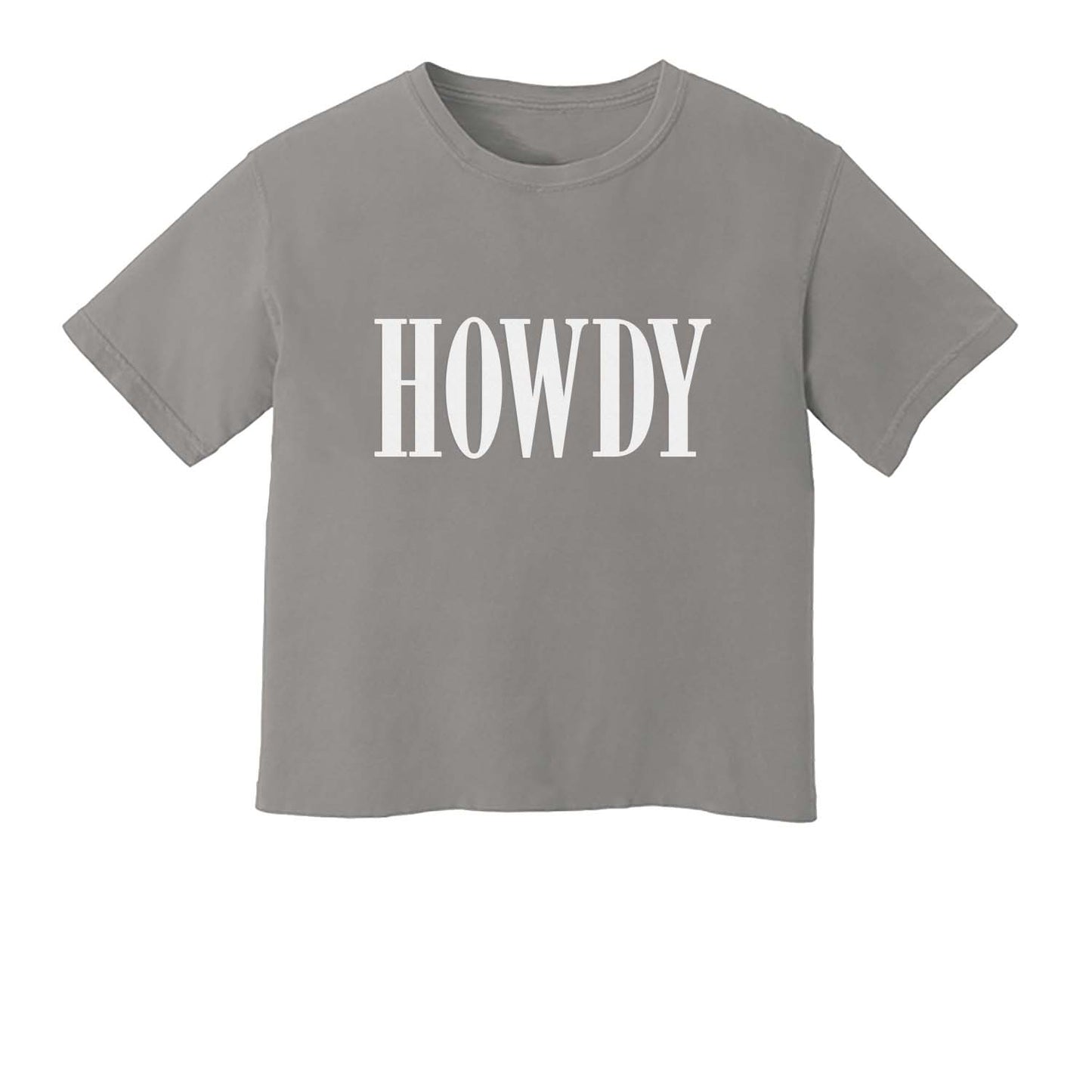 Howdy Western Washed Crop Tee