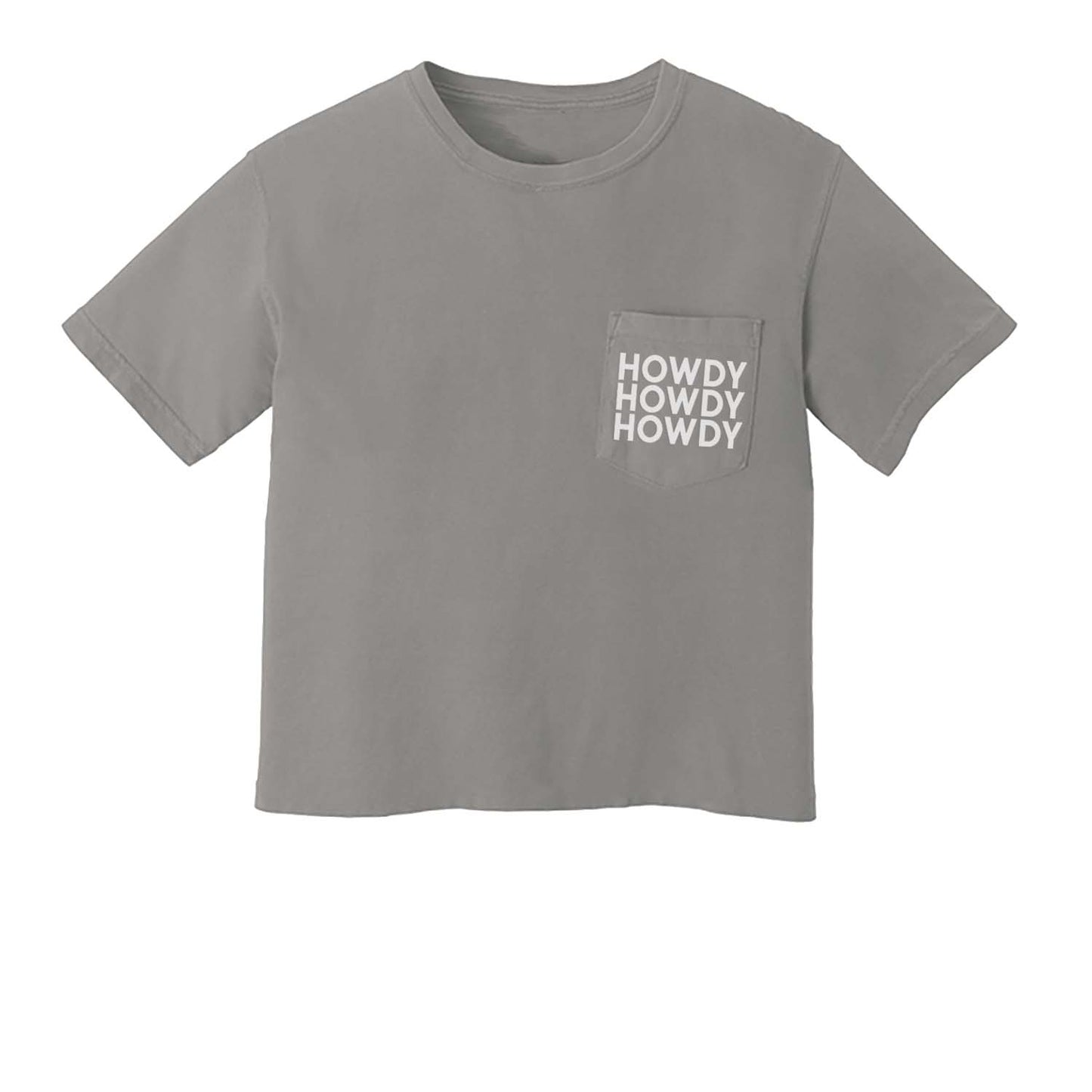 Howdy Howdy Howdy Crop Pocket Tee