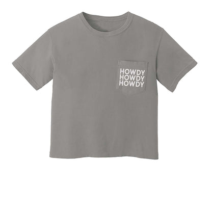 Howdy Howdy Howdy Crop Pocket Tee