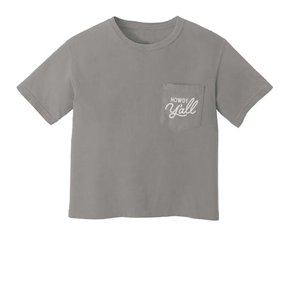 Howdy Y'all Crop Pocket Tee