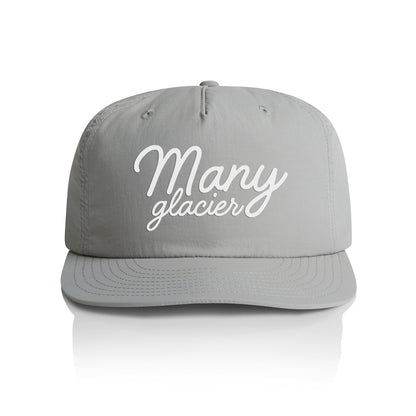 Many Glacier Cursive Nylon Snapback