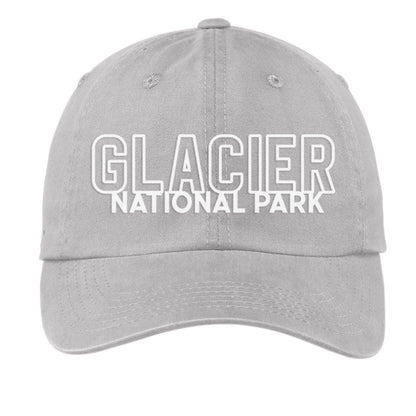 Glacier National Park Outline Baseball Cap
