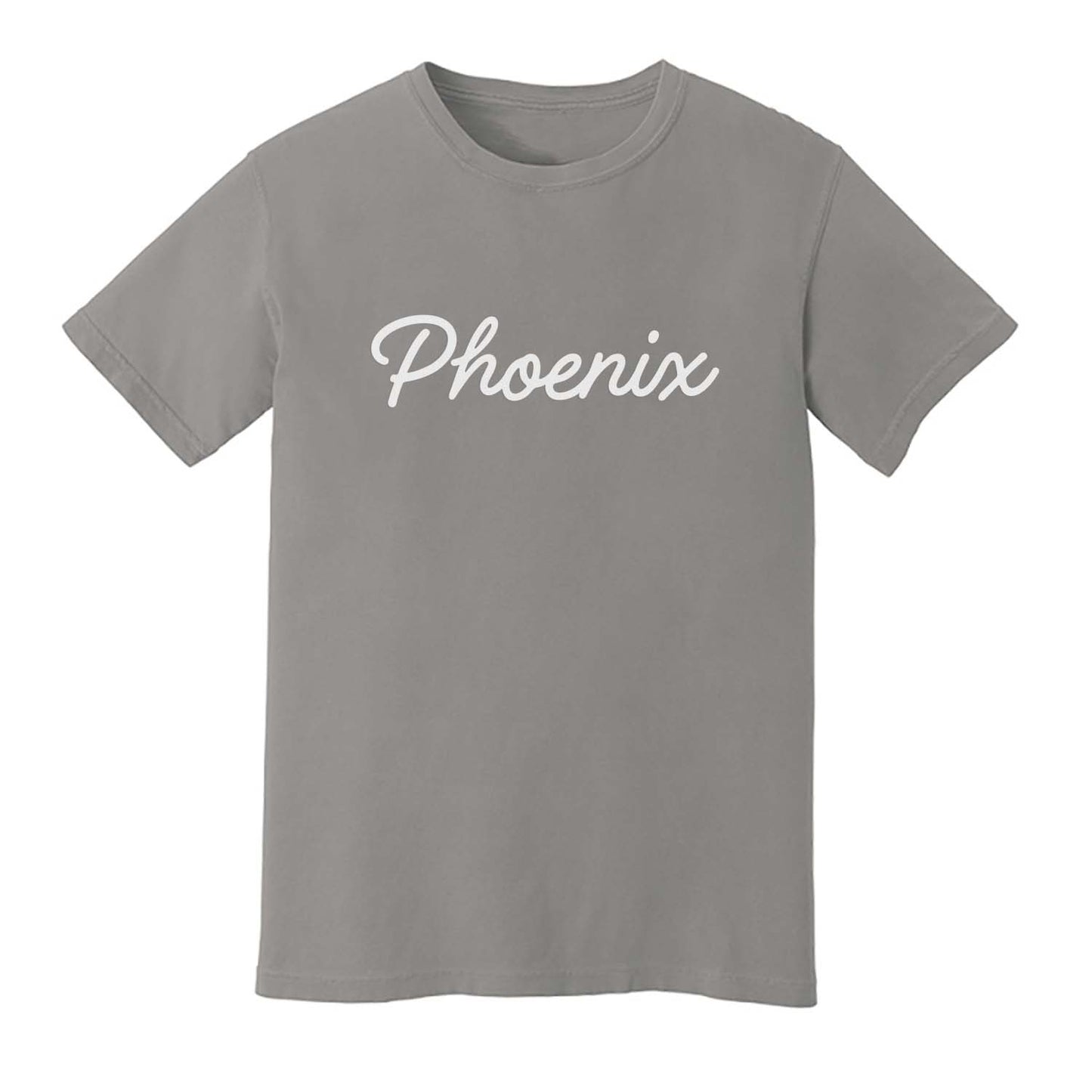 Phoenix Cursive Washed Tee - Large Design