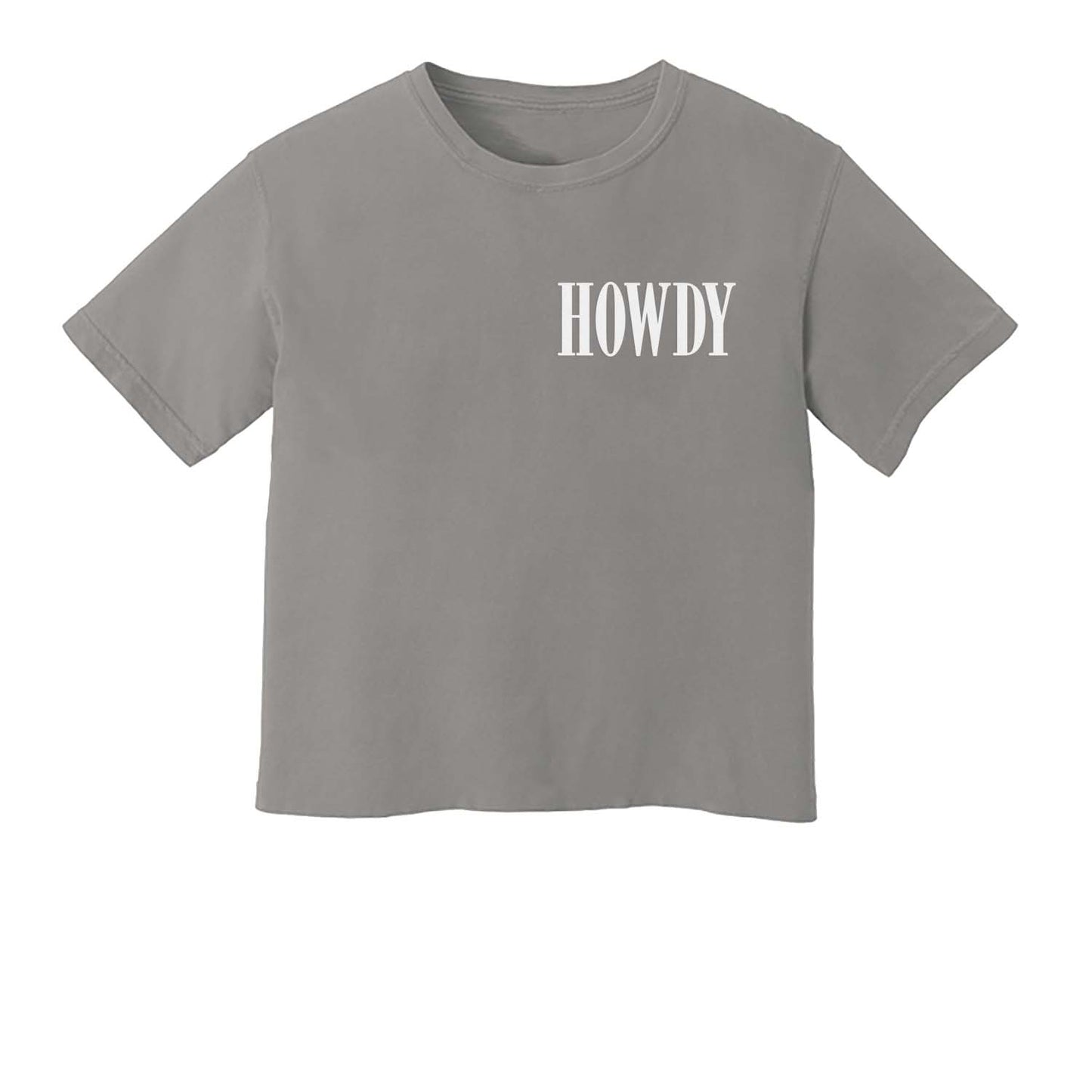 Howdy Western Washed Crop Tee
