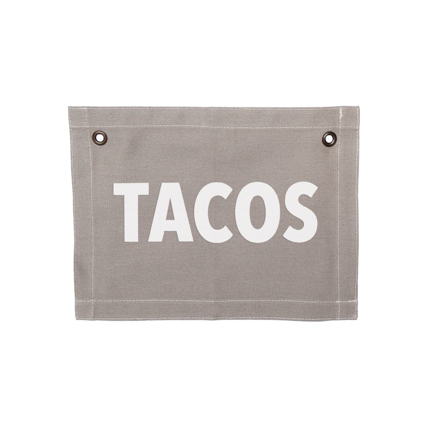 Tacos Small Canvas Flag