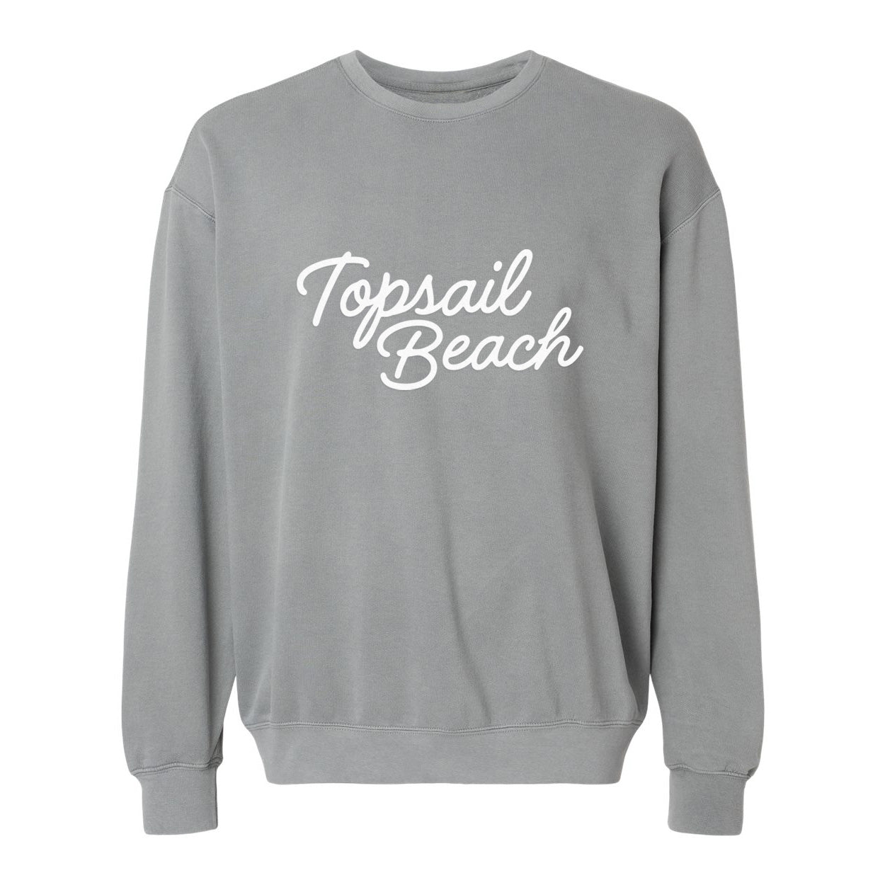 Topsail Beach Cursive Washed Sweatshirt