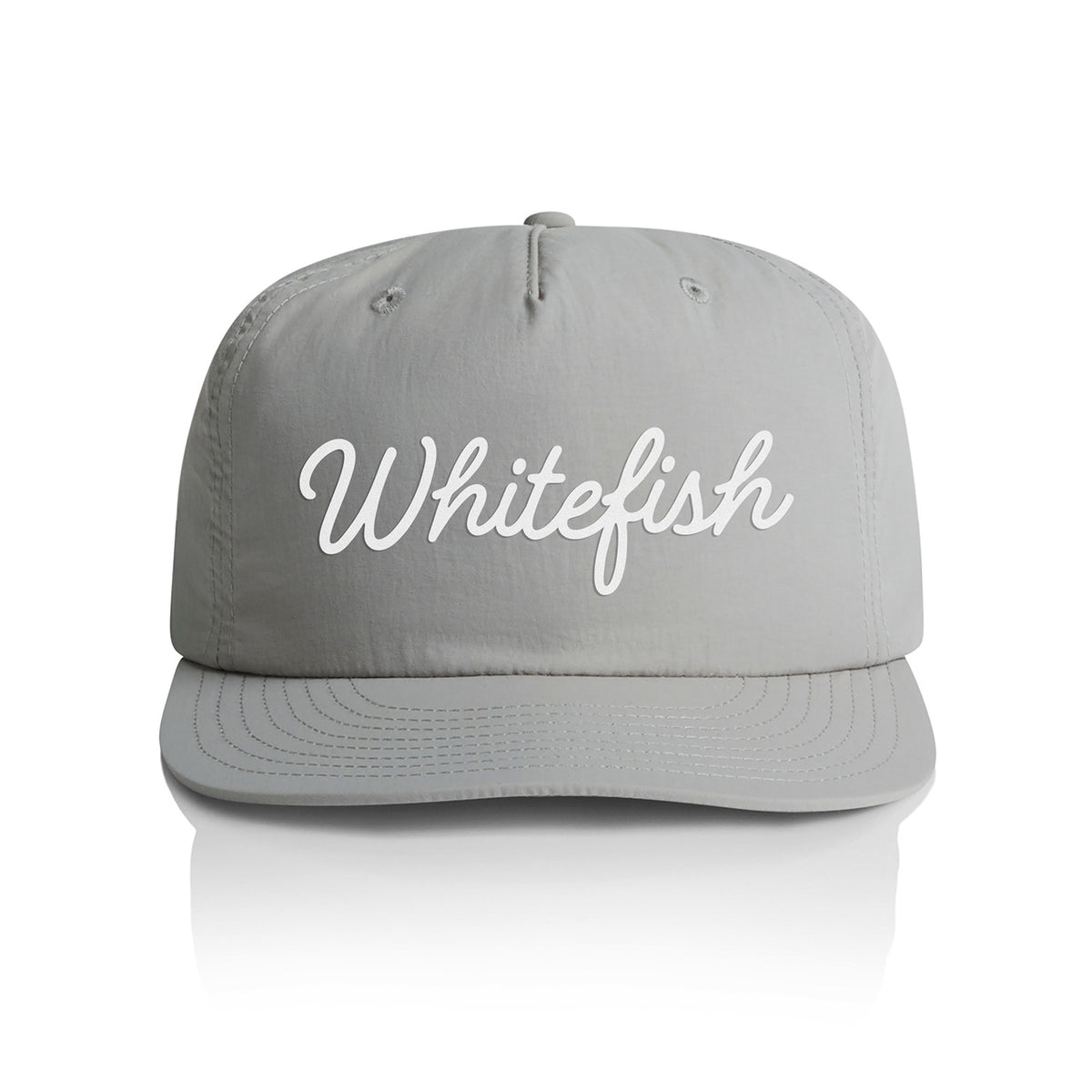 Whitefish Cursive Nylon Snapback