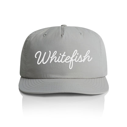 Whitefish Cursive Nylon Snapback
