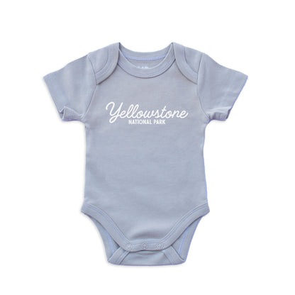 Yellowstone National Park Cursive Onesie