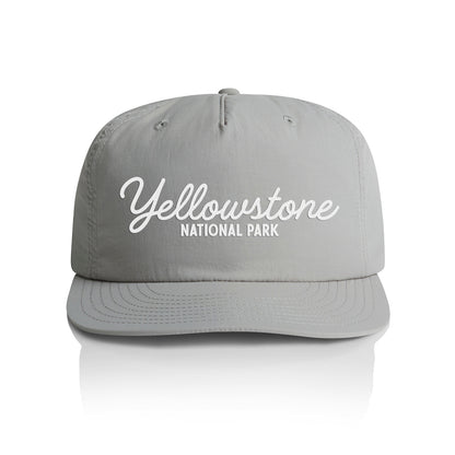 Yellowstone National Park Cursive Nylon Snapback
