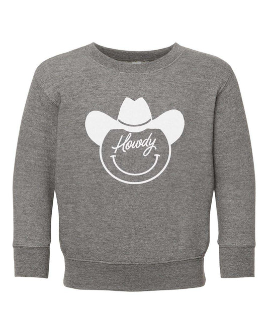 Howdy Cursive Cowboy Kids Sweatshirt