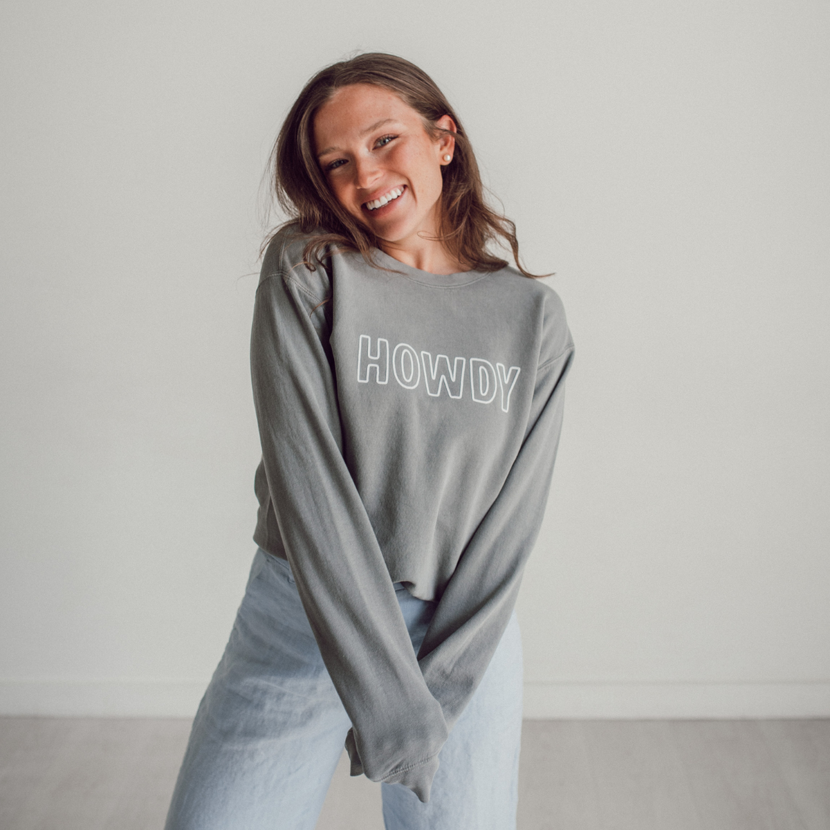 Howdy Outline Washed Sweatshirt